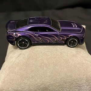 2012 Hot Wheels Purple Camaro with Flames